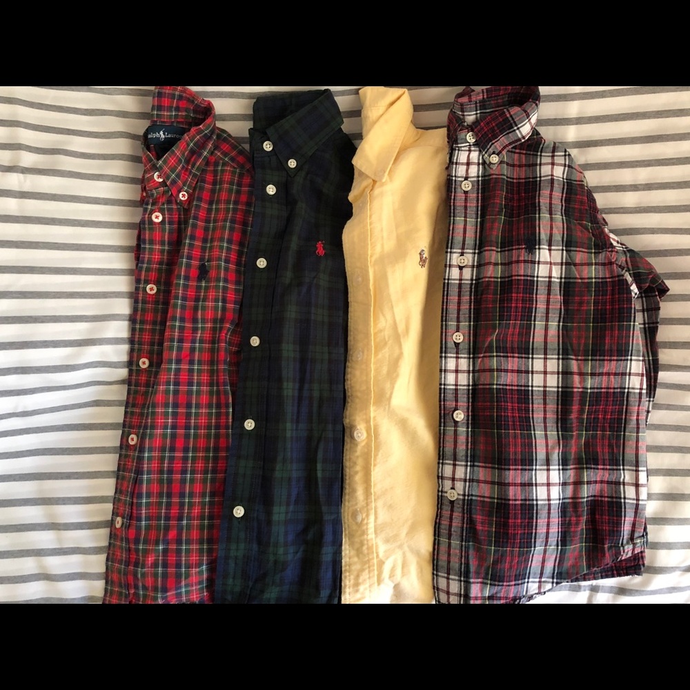 Ralph Lauren four button down shirts size 5